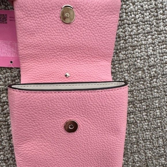 KATE SPADE Bradley North/South Leather Phone Crossbody-Rococo Pink - NWT - Picture 6 of 8